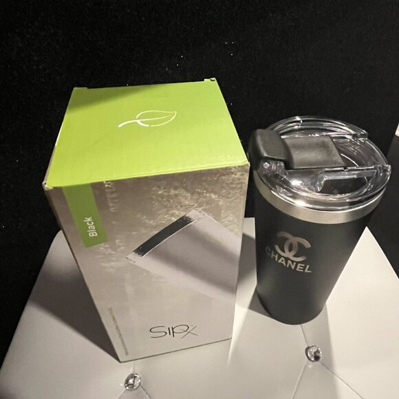 NIB Fashion Black Thermal Coffee Hot Drinks Mug/Cup 16 oz - Picture 7 of 8